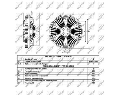 Clutch, radiator fan 49058 NRF, Image 6