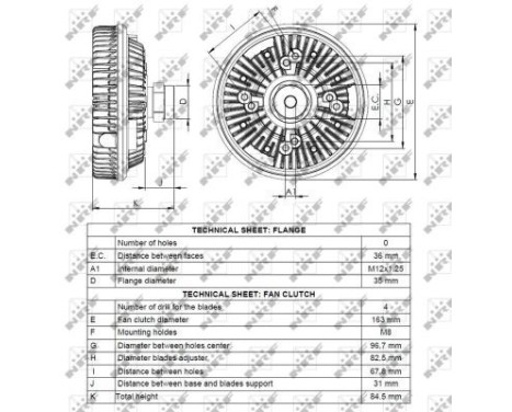 Clutch, radiator fan 49067 NRF, Image 4