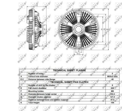 Clutch, radiator fan 49075 NRF, Image 4