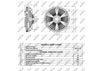 Clutch, radiator fan 49077 NRF