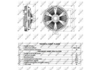 Clutch, radiator fan 49086 NRF