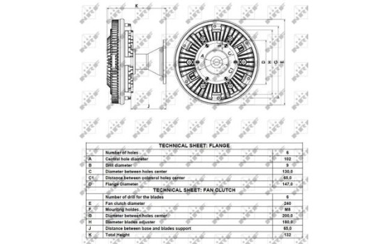 Clutch, radiator fan 49087 NRF, Image 5
