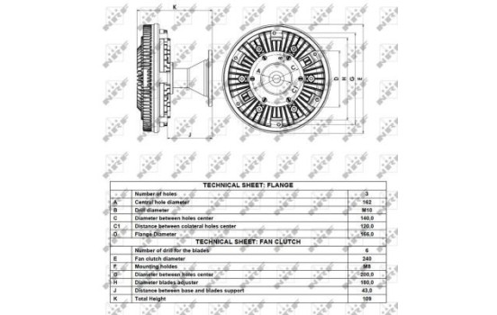 Clutch, radiator fan 49112 NRF, Image 5
