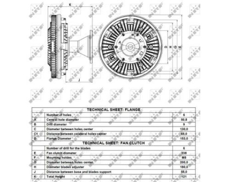 Clutch, radiator fan 49115 NRF, Image 5