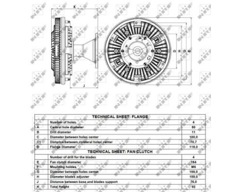 Clutch, radiator fan 49117 NRF, Image 4