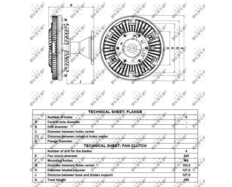 Clutch, radiator fan 49122 NRF, Image 4