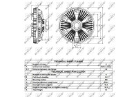 Clutch, radiator fan 49124 NRF