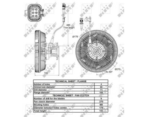 Clutch, radiator fan 49131 NRF, Image 4