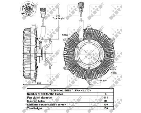Clutch, radiator fan 49137 NRF, Image 4