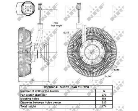 Clutch, radiator fan 49139 NRF, Image 4