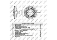 Clutch, radiator fan 49159 NRF