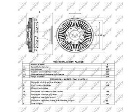 Clutch, radiator fan 49161 NRF, Image 4