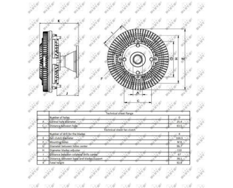 Clutch, radiator fan 49417 NRF, Image 3