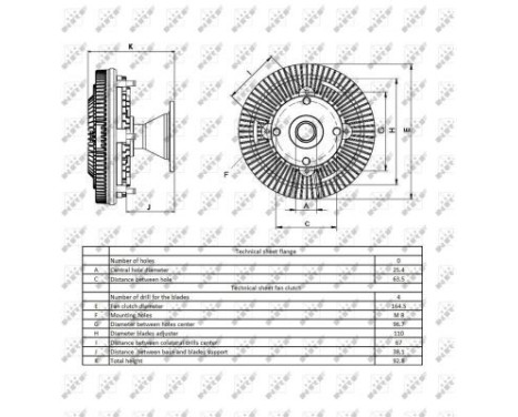 Clutch, radiator fan 49418 NRF, Image 4