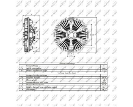 Clutch, radiator fan 49420 NRF, Image 5