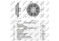 Clutch, radiator fan 49516 NRF