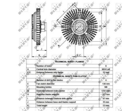 Clutch, radiator fan 49516 NRF, Image 5
