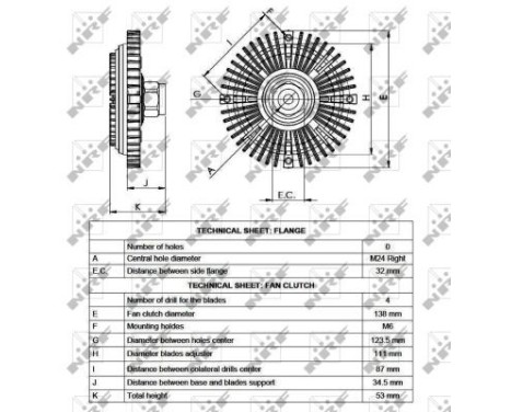 Clutch, radiator fan 49520 NRF, Image 3