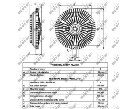 Clutch, radiator fan 49532 NRF