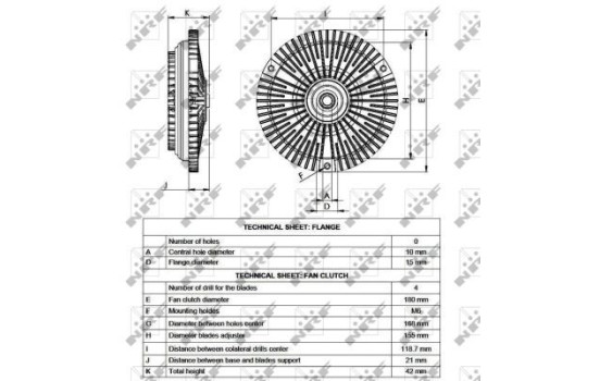 Clutch, radiator fan 49532 NRF, Image 5