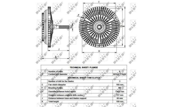 Clutch, radiator fan 49534 NRF, Image 4