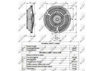 Clutch, radiator fan 49535 NRF