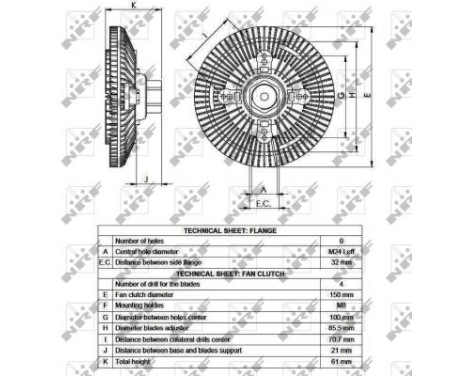 Clutch, radiator fan 49552 NRF, Image 4