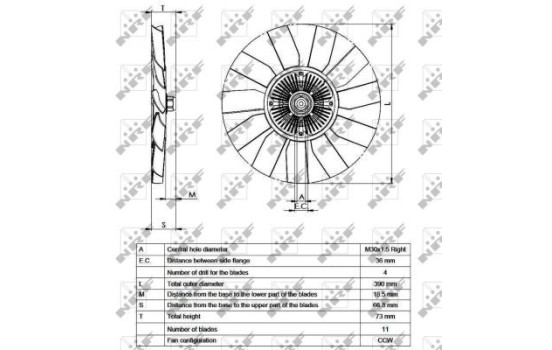 Clutch, radiator fan 49563 NRF, Image 3