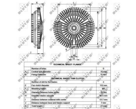 Clutch, radiator fan 49565 NRF, Image 5