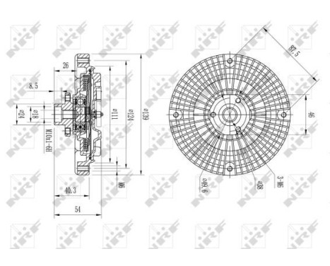 Clutch, radiator fan 49566 NRF, Image 5