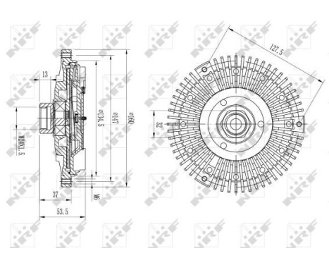 Clutch, radiator fan 49568 NRF, Image 5