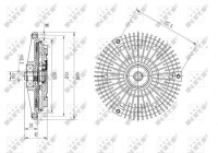 Clutch, radiator fan 49575 NRF