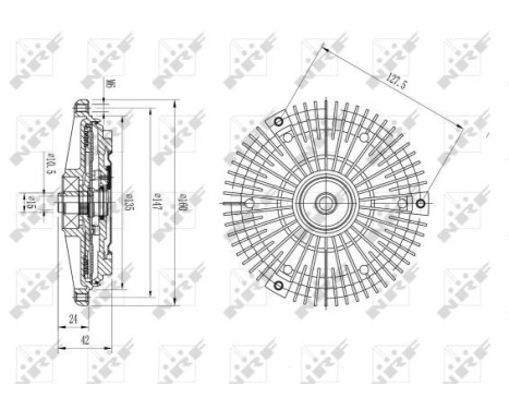 Clutch, radiator fan 49575 NRF, Image 5