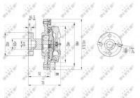 Clutch, radiator fan 49578 NRF