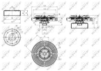 Clutch, radiator fan 49584 NRF