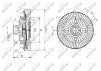 Clutch, radiator fan 49611 NRF