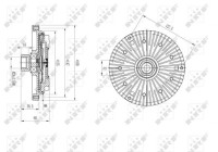 Clutch, radiator fan 49640 NRF