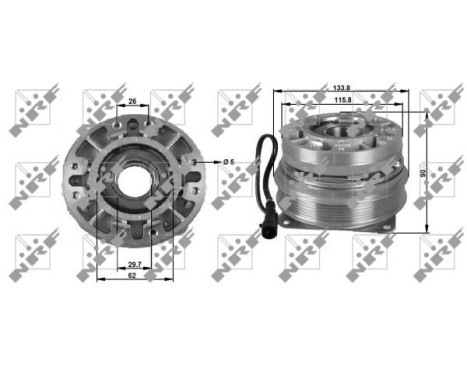 Clutch, radiator fan 49702 NRF