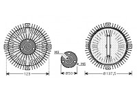 Clutch, radiator fan 5836740 Van Wezel