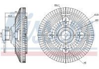 Clutch, radiator fan 86036 Nissens