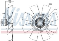 Clutch, radiator fan 86103 Nissens