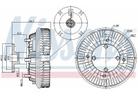 Clutch, radiator fan 86226 Nissens