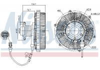 Clutch, radiator fan 86229 Nissens