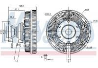 Clutch, radiator fan 86231 Nissens