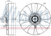 Clutch, radiator fan 86232 Nissens
