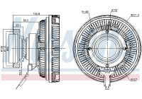 Clutch, radiator fan 86250 Nissens