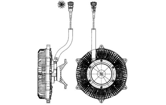 Clutch, radiator fan BEHR *** PREMIUM LINE ***