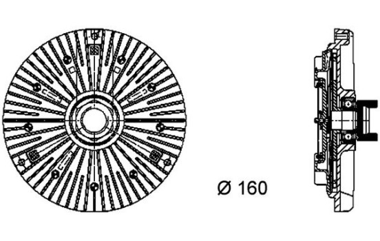 Clutch, radiator fan BEHR *** PREMIUM LINE ***, Image 2