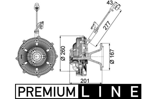 Clutch, radiator fan BEHR *** PREMIUM LINE ***