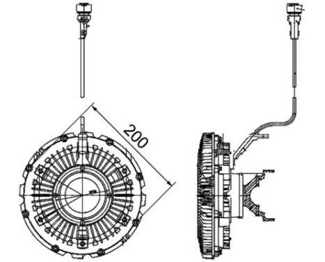 Clutch, radiator fan BEHR *** PREMIUM LINE ***